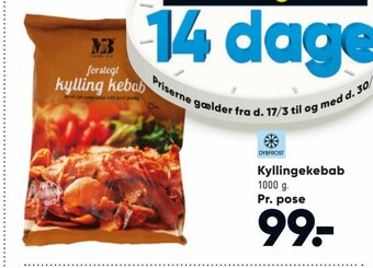 Bilka Kyllingekebab tilbud