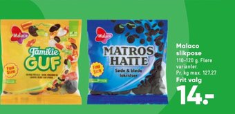 Bilka Malaco Slikpose tilbud