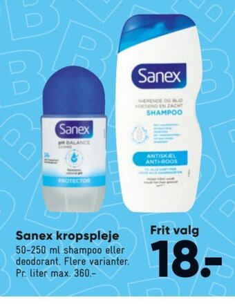 Sanex Kropspleje