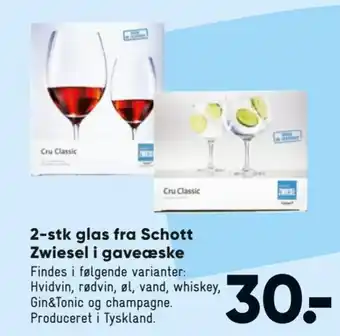 2-stk Glas Fra Schott Zwiesel i Gaveæske