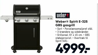 Bilka Weber Spirit E-325 GBS Gasgrill tilbud
