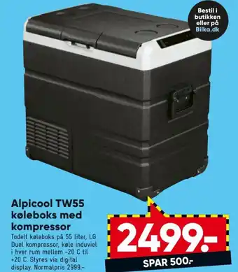 Alpicool TW55 Køleboks Med Kompressor