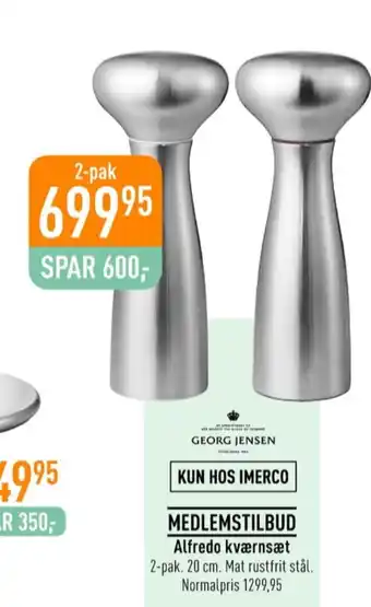 Imerco Georg jensen salt og peber-sæt tilbud