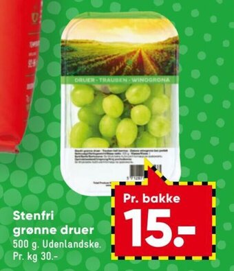 Stenfri Grønne Druer