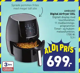 Ambiano Digital Airfryer XXL