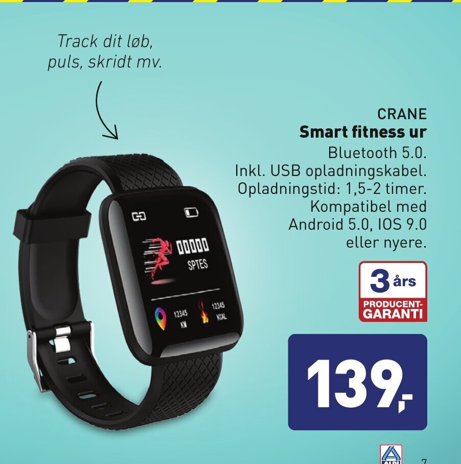 ALDI Crane Smart Fitness Ur tilbud