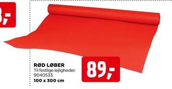 jem & fix Rød løber tilbud