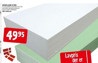 jem & fix Gipsplade 13 mm tilbud