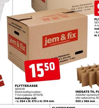 jem & fix Flyttekasse tilbud
