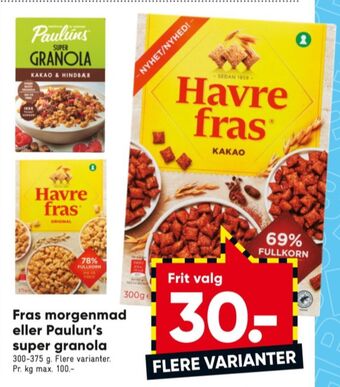Pauluns granola