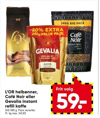 Bilka Cafe noir instant kaffe tilbud