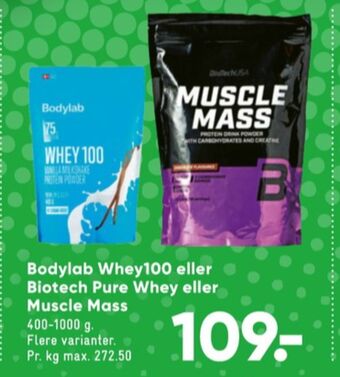 Bilka Bodylab kosttilskud tilbud