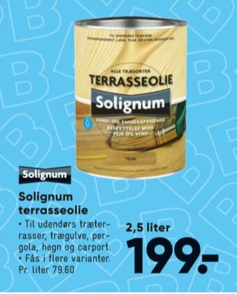 Bilka Solignum træolie tilbud