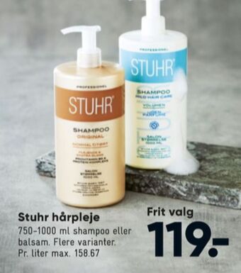 Bilka Stuhr shampoo tilbud