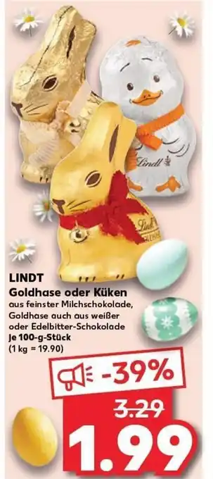 Kaufland DE Lindt Goldhase oder Küken tilbud