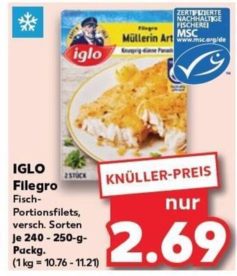 Kaufland Iglo Filegro tilbud