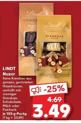 Kaufland Lindt Nuxor tilbud
