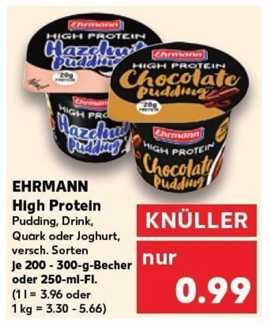Ehrmann High Protein tilbud hos Kaufland