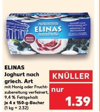 Kaufland DE Elinas Joghurt Nach Griech. Art tilbud