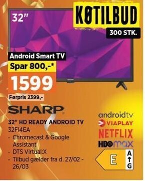 32" hd ready android tv