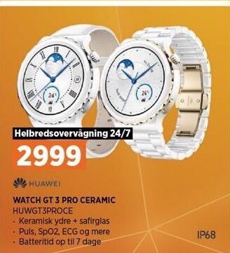 Power Watch gt 3 pro ceramic tilbud