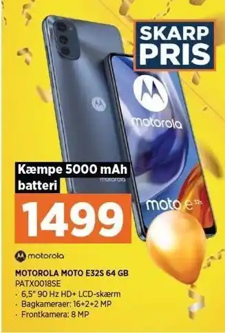 Power Motorola moto e325 64gb tilbud