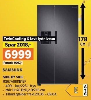 Power Køle/fryseskab tilbud