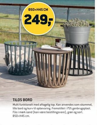 XL-BYG Tilos Bord tilbud