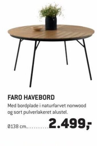 Faro Havebord