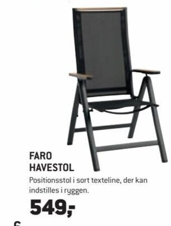 XL-BYG Faro Havestol tilbud
