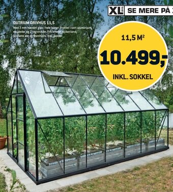 XL-BYG Outrium Drivhus 11.5 tilbud