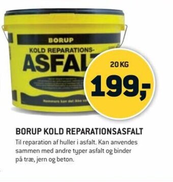 Borup Kold Reparationsasfalt