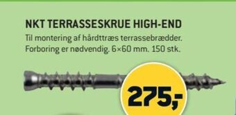 XL-BYG NKT Terrasseskrue High End tilbud