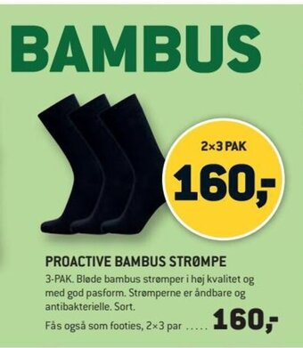 XL-BYG Proactive Bambus Strømpe tilbud
