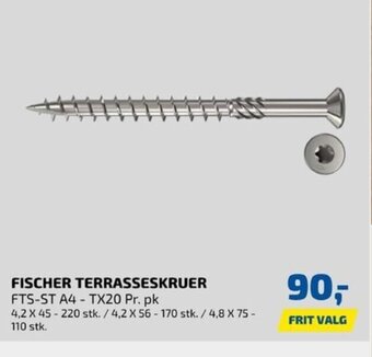 Davidsen Fischer Terrasseskruer tilbud
