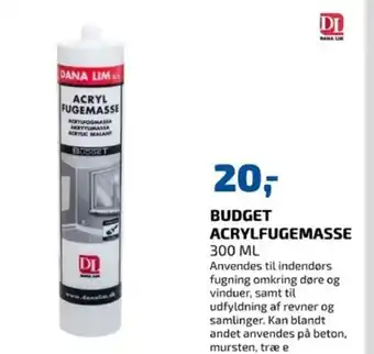 Davidsen Dana Lim Budget Acrylfugemasse tilbud