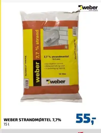 Davidsen Weber Strandmørtel 7.7 % tilbud