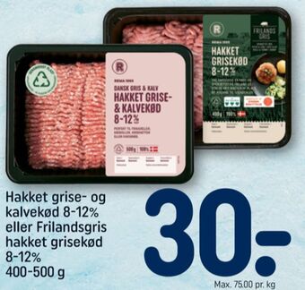 REMA 1000 Rema 1000 hakket kalv og grisekød tilbud