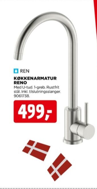 Ren køkkenarmatur