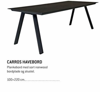 XL-BYG Carros Havebord tilbud