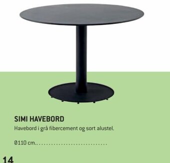 XL-BYG Simi Havebord tilbud