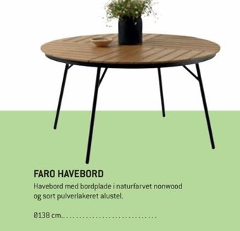 XL-BYG Faro Havebord tilbud