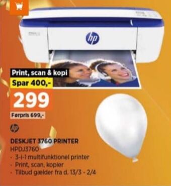 Power Hp printer all-in-one tilbud