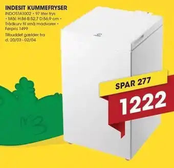 Indesit kummefryser