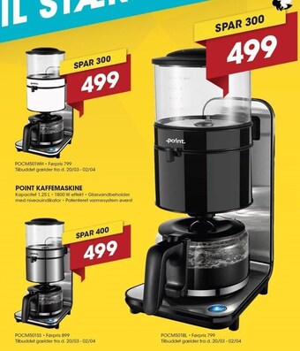 Punkt1 Point kaffemaskine tilbud