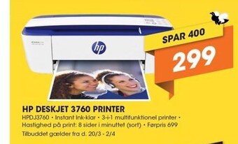 Hp deskjet 3760 printer