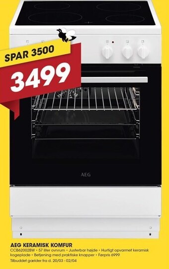 Aeg keramisk komfur