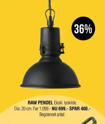 Ilva Raw pendel tilbud