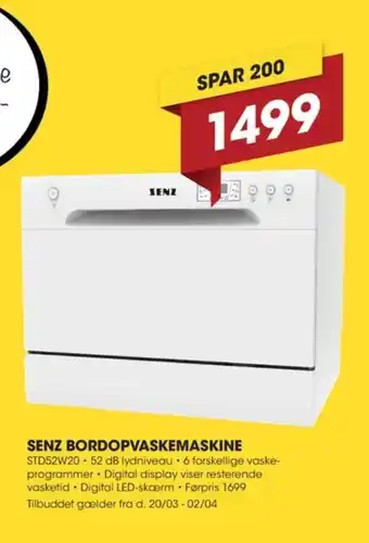 Punkt1 Senz bordopvasker tilbud