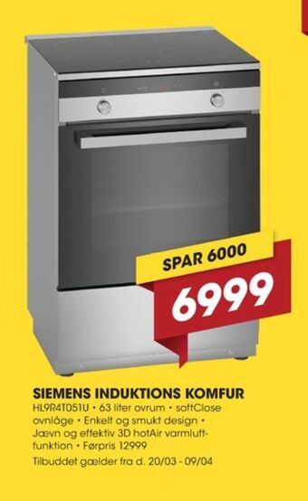 Punkt1 Siemens komfur tilbud